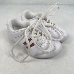 Chasse Cheer Shoes Toddler Size 9 White Interchangeable Stripes Sneakers Flip II